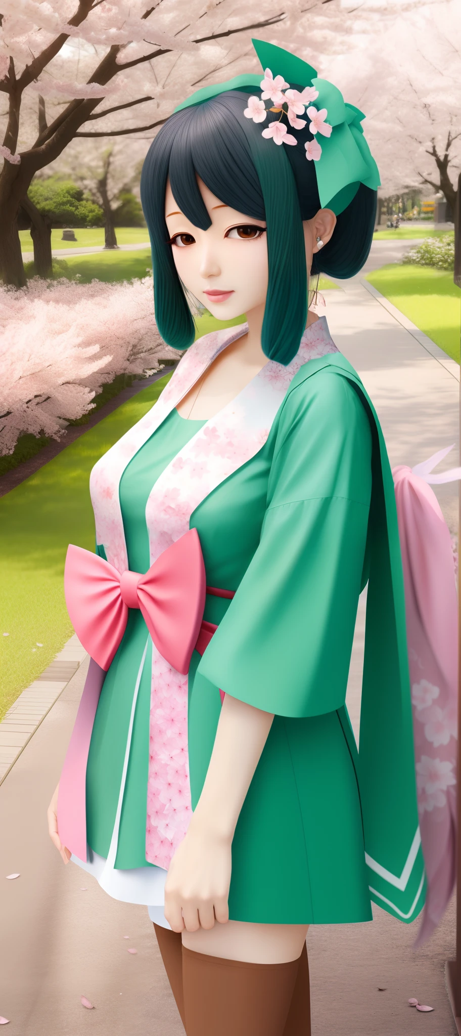Realistic cherry blossoms