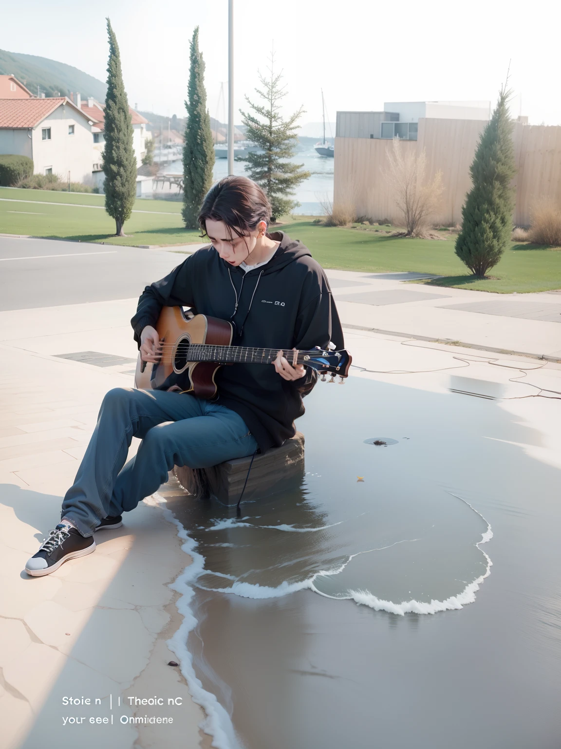 Sea, tree, music