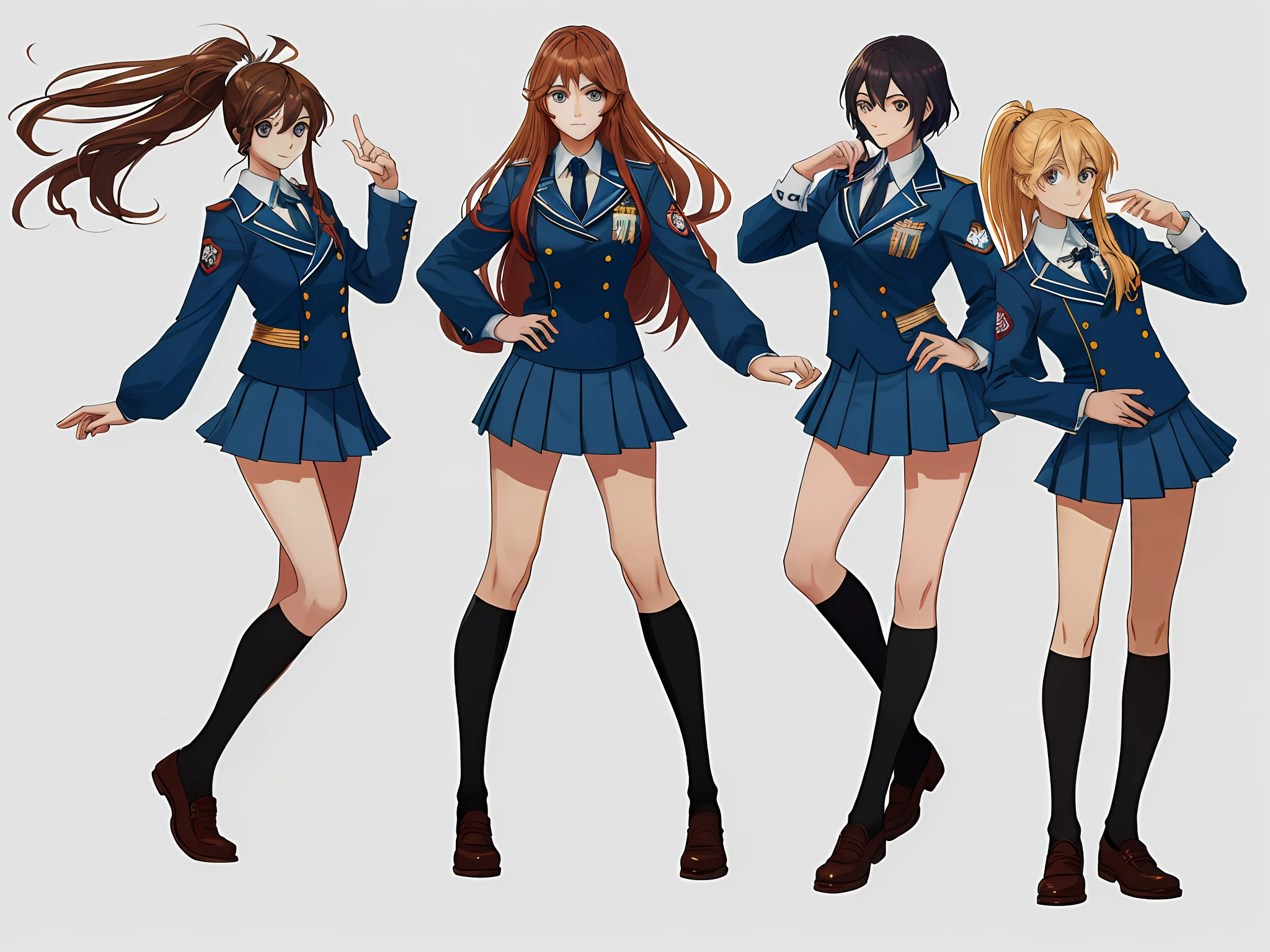 Margely con uniforme de colegiala de senos grandes y  marcada