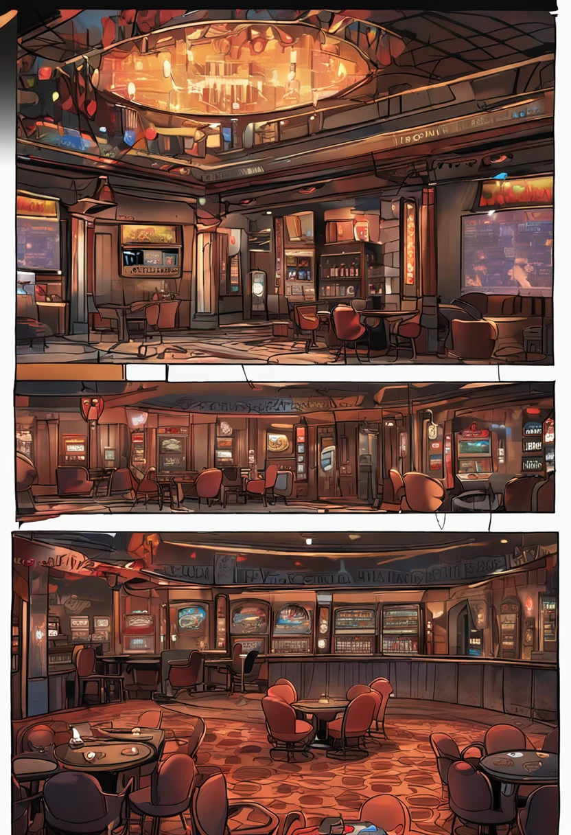 bars、casino、dealer、DVR、Watching Sports、While drinking、Classic bar counter、2 men、