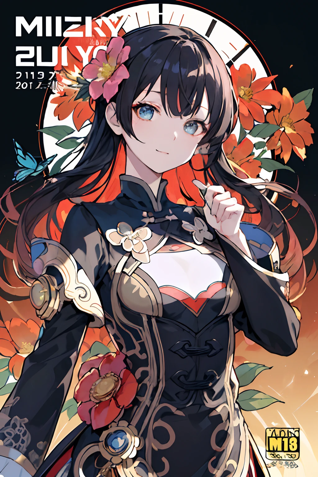 maximalism artstyle、Steampunk style、gear wheel、makina、metals、neon theme、、Suprematism、、Hyper-detailing、hyper quality、、beautifuly color、faces、Her hair is flowers、florals、The hair、florals、butterflys、gear wheel、Steampunk 1 Girl Kawaii、、、high detal、hightquality、Back lighting、Hair and clothes are metal、The upper part of the body、hightquality、bodyhair、webbed dress、The upper part of the body、black backgrounds、hair with flower、Small breasts with flowers、Flowers and floating hair、One Girl Floating、tiny chest、Marbling of hair and clothes、looking at viewert、Original、Lower your arms、paper cutting、black backgrounds、flowers background、hair with flower、hair with flower、hair with flower、hair with flower、The hair、hair wavy、diffuse lighting、Abstract、Butterfly with body、Hair and flowers、Large top sleeve、float、[[Hair above one eye]]、murky
(magazine:1.3), (cover-style:1.3), Fashionable, femele, with a vibrant, outfits, the pose, the front, Colorful, Dynamic, Background with, element, I'm confident, expresive, ngel, statement, accessorized, An majestic, coiled, surroundings, Touch, The scene, Texto, covers, It's bold, captures the attention, Titles, Stylish, Font, Catchy, headline, The large, Impressive, moderno, Trendy, Focus, lo fashion,Steampunk Girl、qipao dress