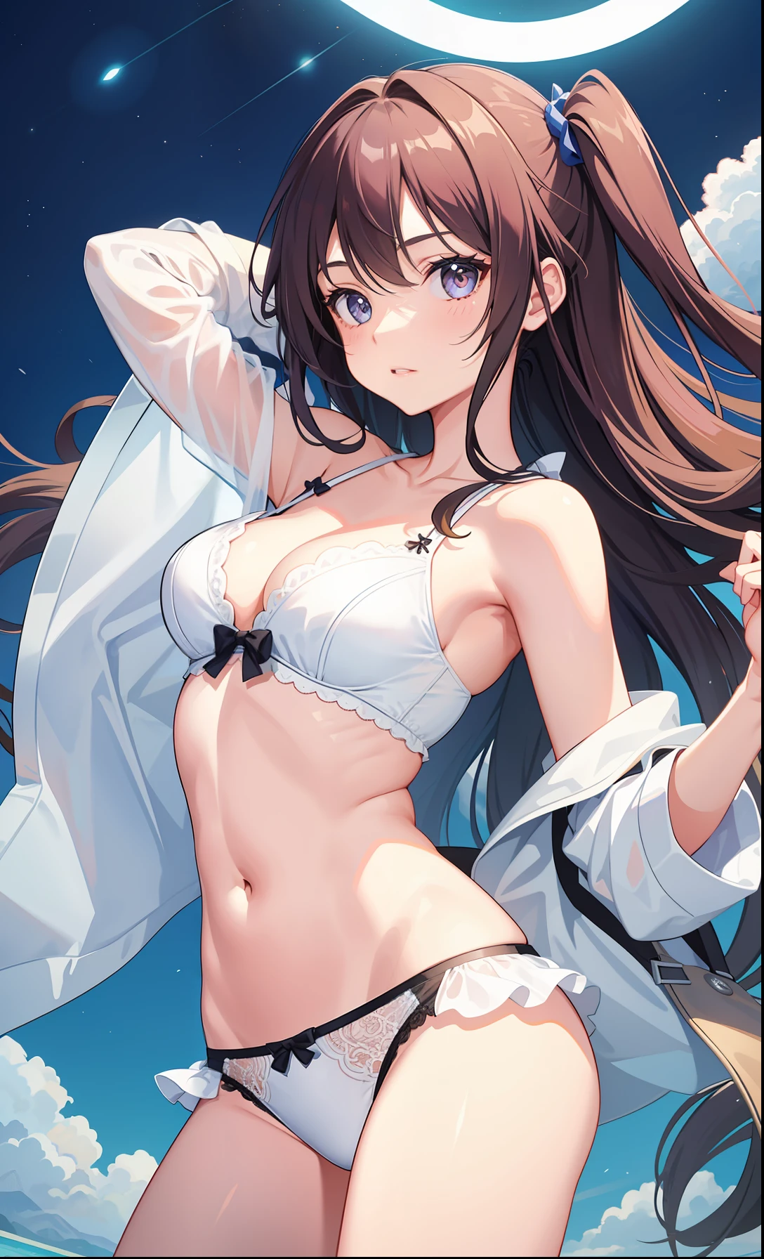 1girl in、AS-Adult、Cute underwear、Upper body portrait、