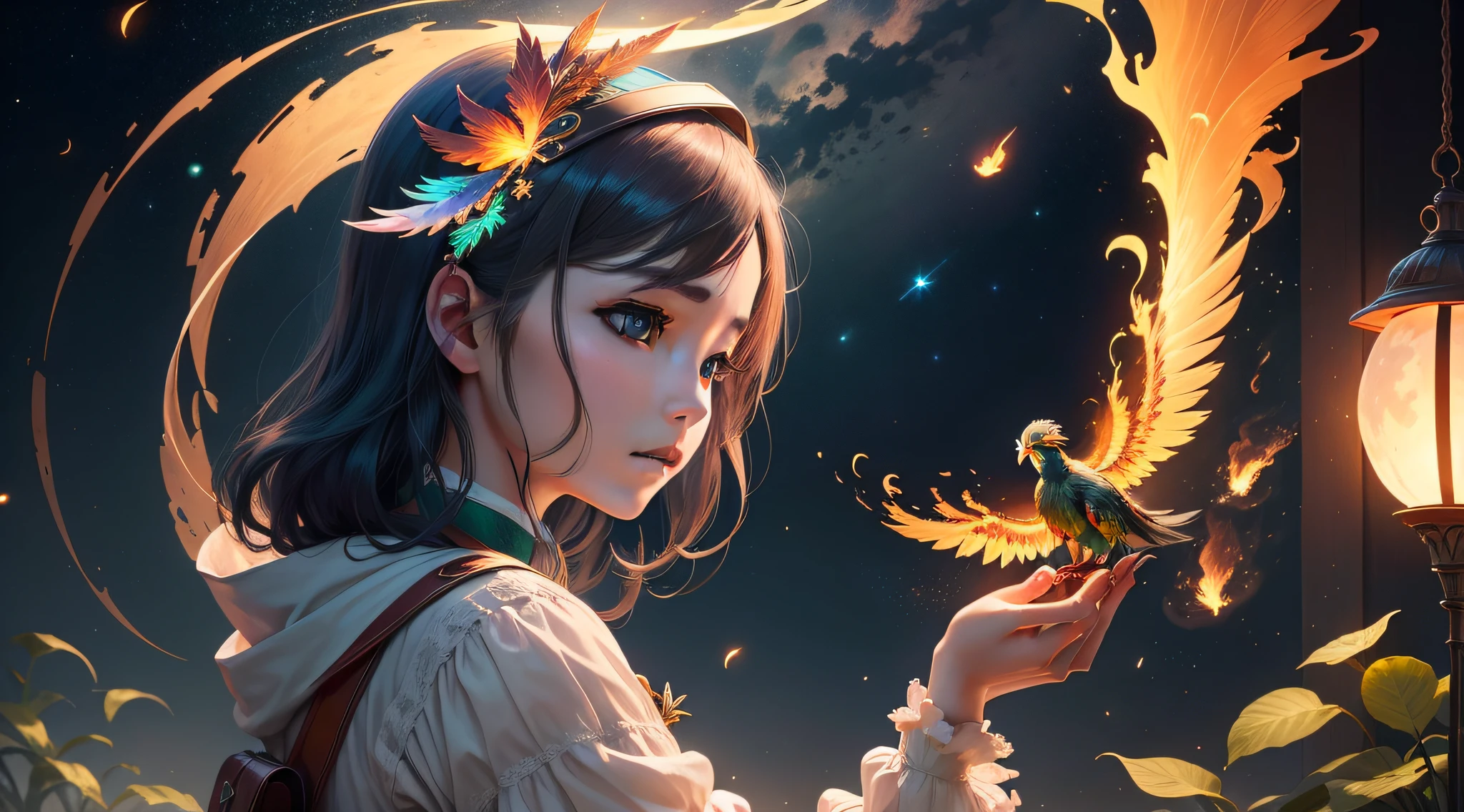 Everything that is beautiful has no home,meteors,Falling,Firefly,The most chirping blue-headed, red-billed and green-winged queen mother,None of them have a home。Who has ever seen someone raise a phoenix??Who can bind the moonlight?A meteor has its own direction of coming and going,I have my place to go。