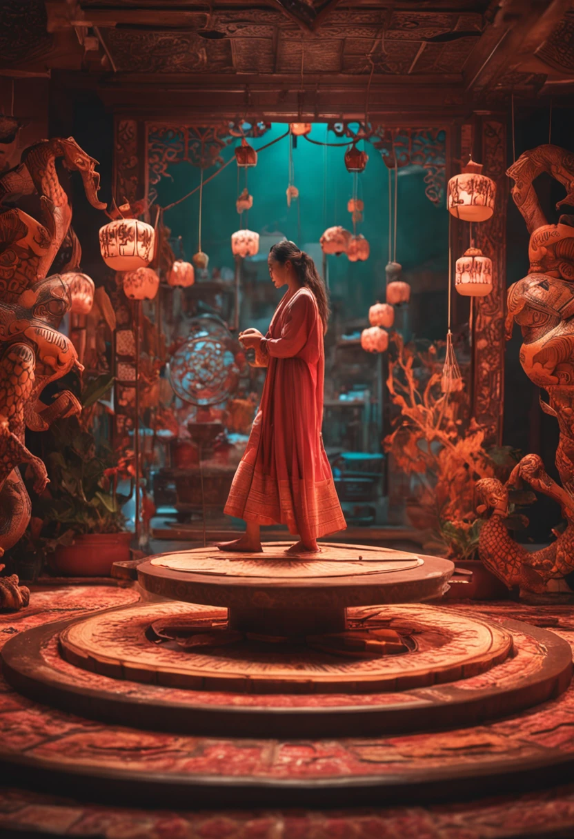 woman,milk tea,ancient wind