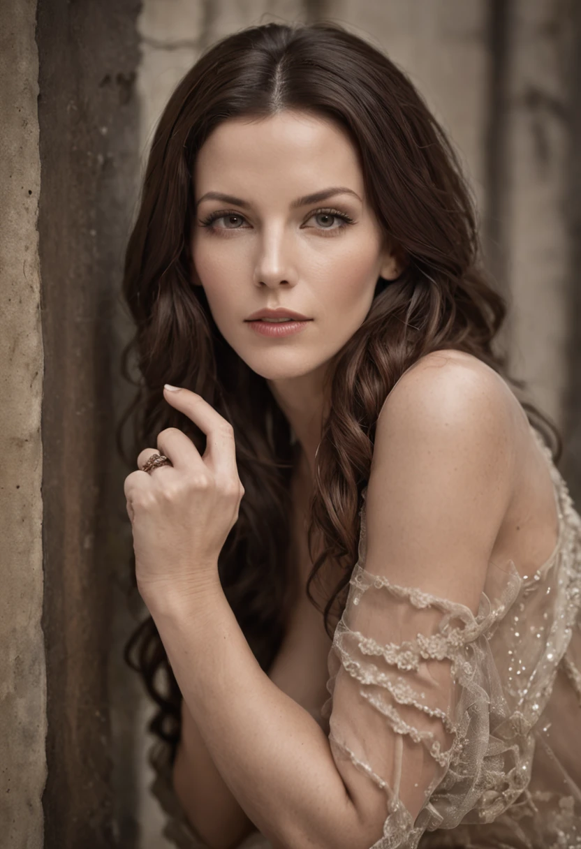 Selene, Kate Beckinsale, nude at the bed, open legs, showing pussy,  underworld, pubic hair, perfect eyes, beautiful face,  dark hair
