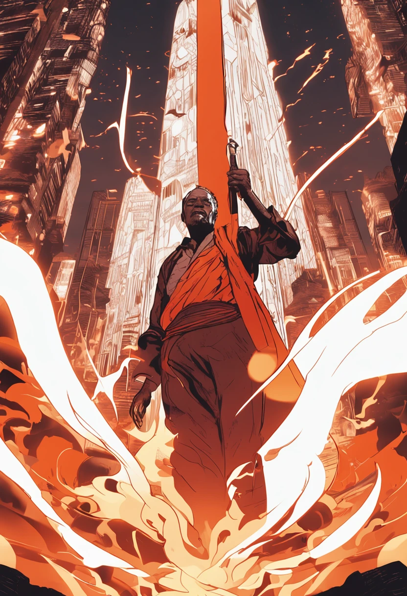 A promotional image of the training,The theme of the picture is a vibrant scene。The whole picture is dominated by orange-red colors,Create an atmosphere of burning passion。In the center of the picture,A tall figure holding a torch aloft,The flames on the torches appear a vivid interweaving of orange-red and yellow,It forms the focal point of the entire frame。The flames seem to blend into their surroundings in a flowing form。The glow of torches illuminates the road ahead,The overall picture emphasizes the movement and vitality of the flame,and the firmness and determination of the leader。It is a scene full of energy and energy,Designed to stimulate the imagination and enthusiasm of the audience。