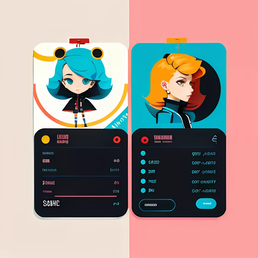 Create a mascot in flat design that would be a stylish modern hairdresser with scissors in hand