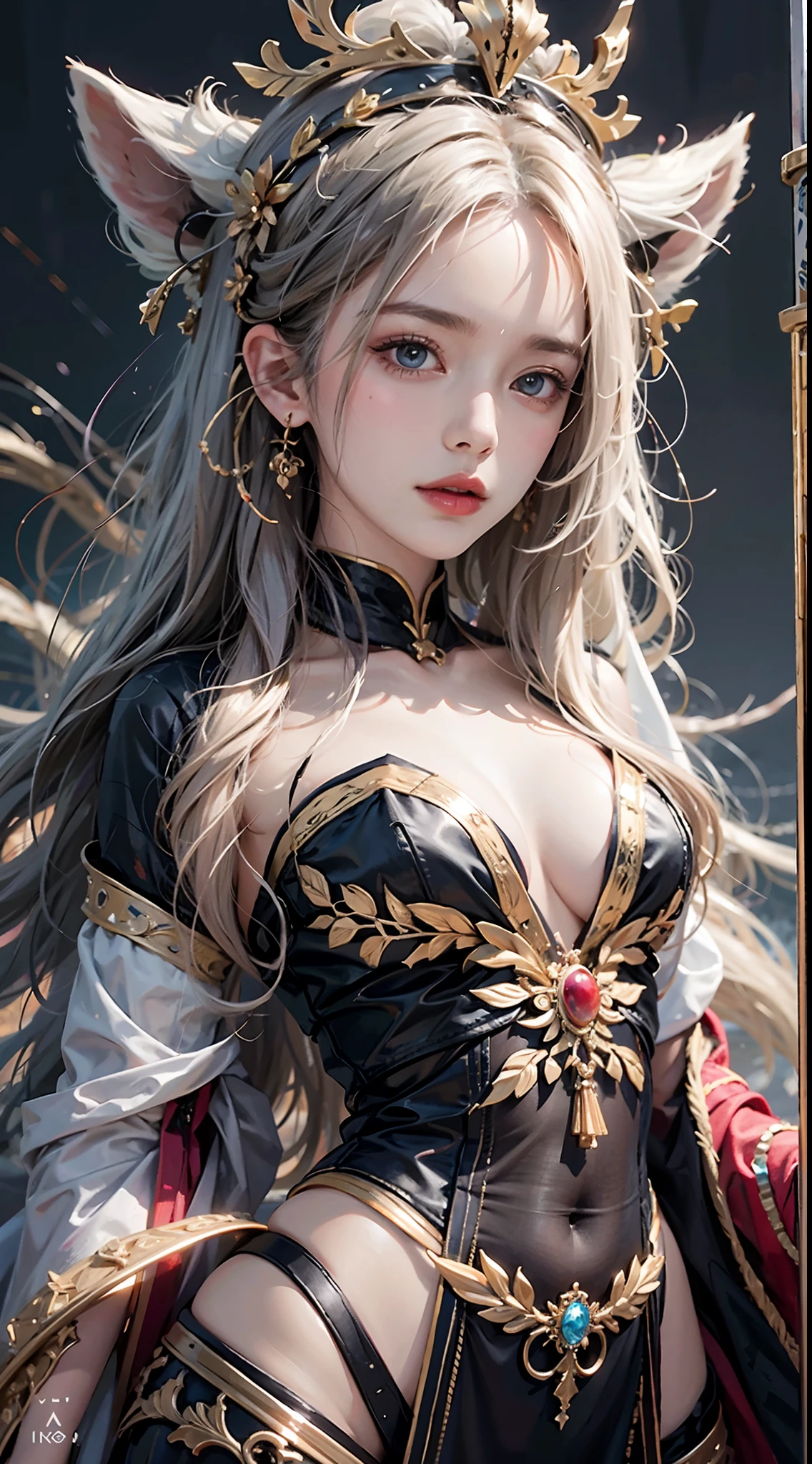 official art, unity 8k wallpaper, ultra detailed, beautiful and aesthetic, High quality, beautiful, masterpiece, best quality,
1 queen,sword , (zentangle, mandala, tangle, entangle:0.6)