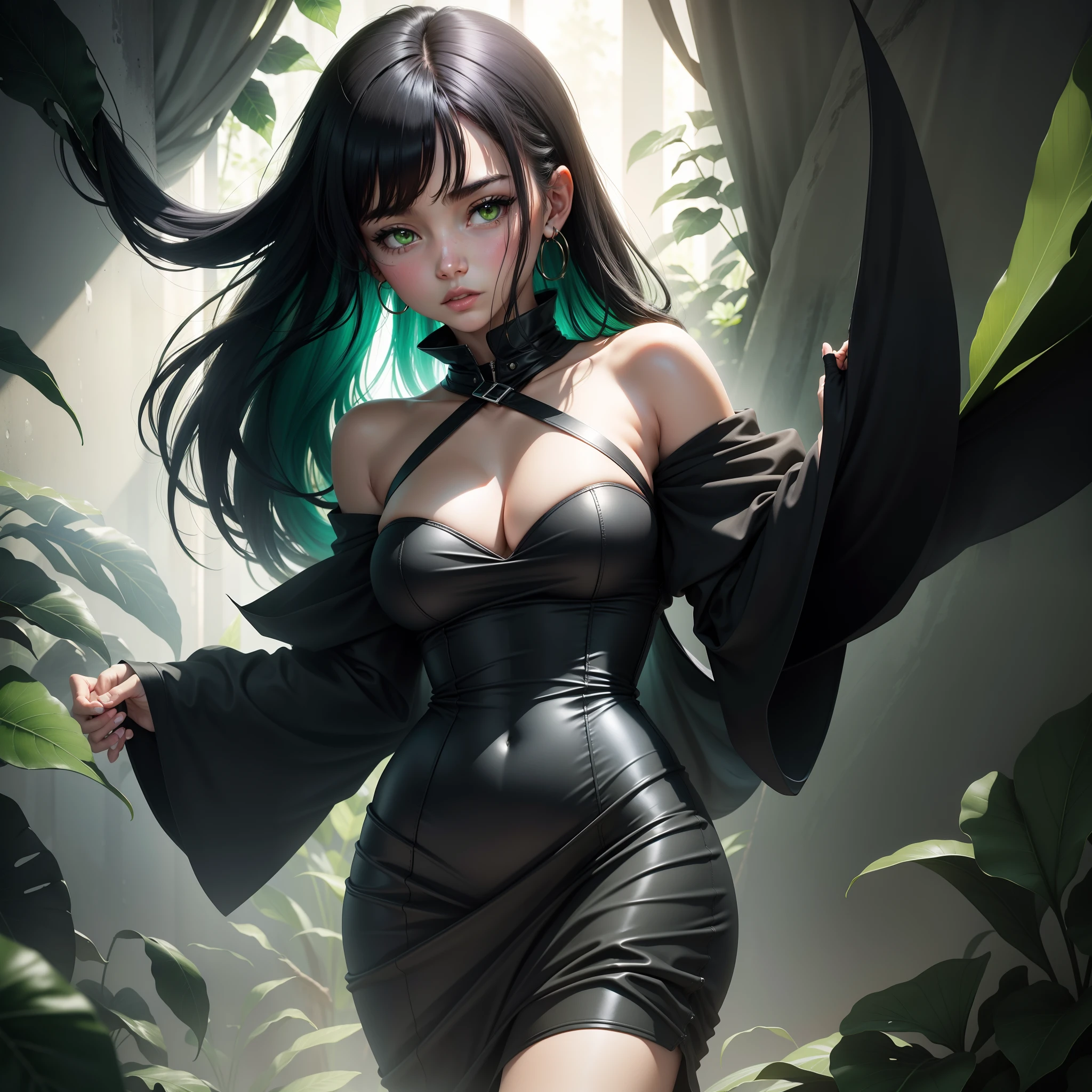 black green