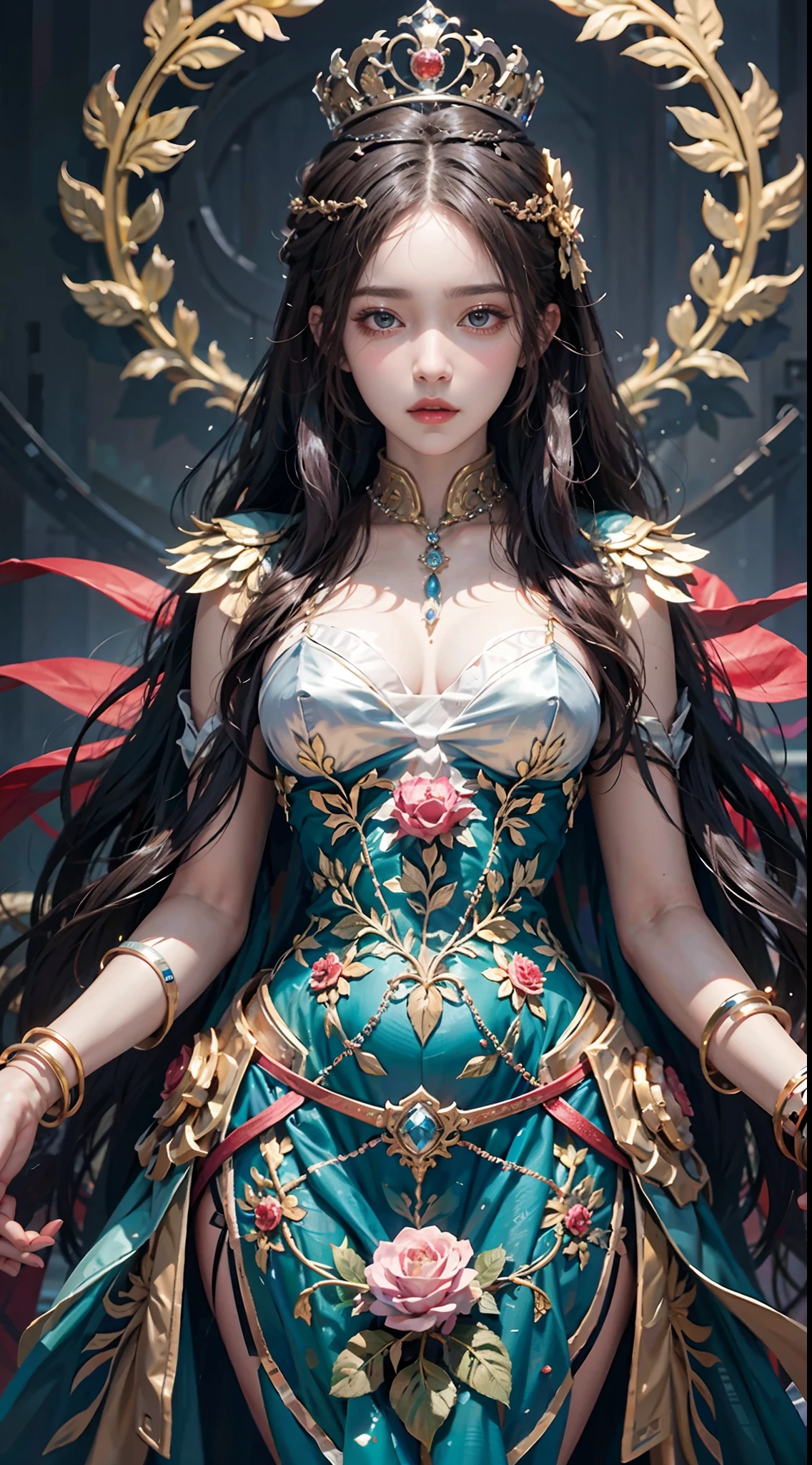 official art, unity 8k wallpaper, ultra detailed, beautiful and aesthetic, High quality, beautiful, masterpiece, best quality,
1 queen,sword , (zentangle, mandala, tangle, entangle:0.6)