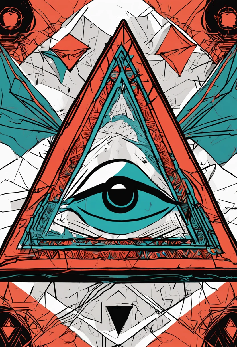 Draw a triangle,There is an eye inside, ancient symbol behind it, ( todos vendo olho ), triangle to use spell, illuminati symbol, all - seeing eye, Eye of the Illuminati, eye of providence, todos vendo olho, geometric third eye triangle, abrindo o terceiro olho, ignite, Triangle, eye of providence, 3rd eye, demonic sigils, floating sigils