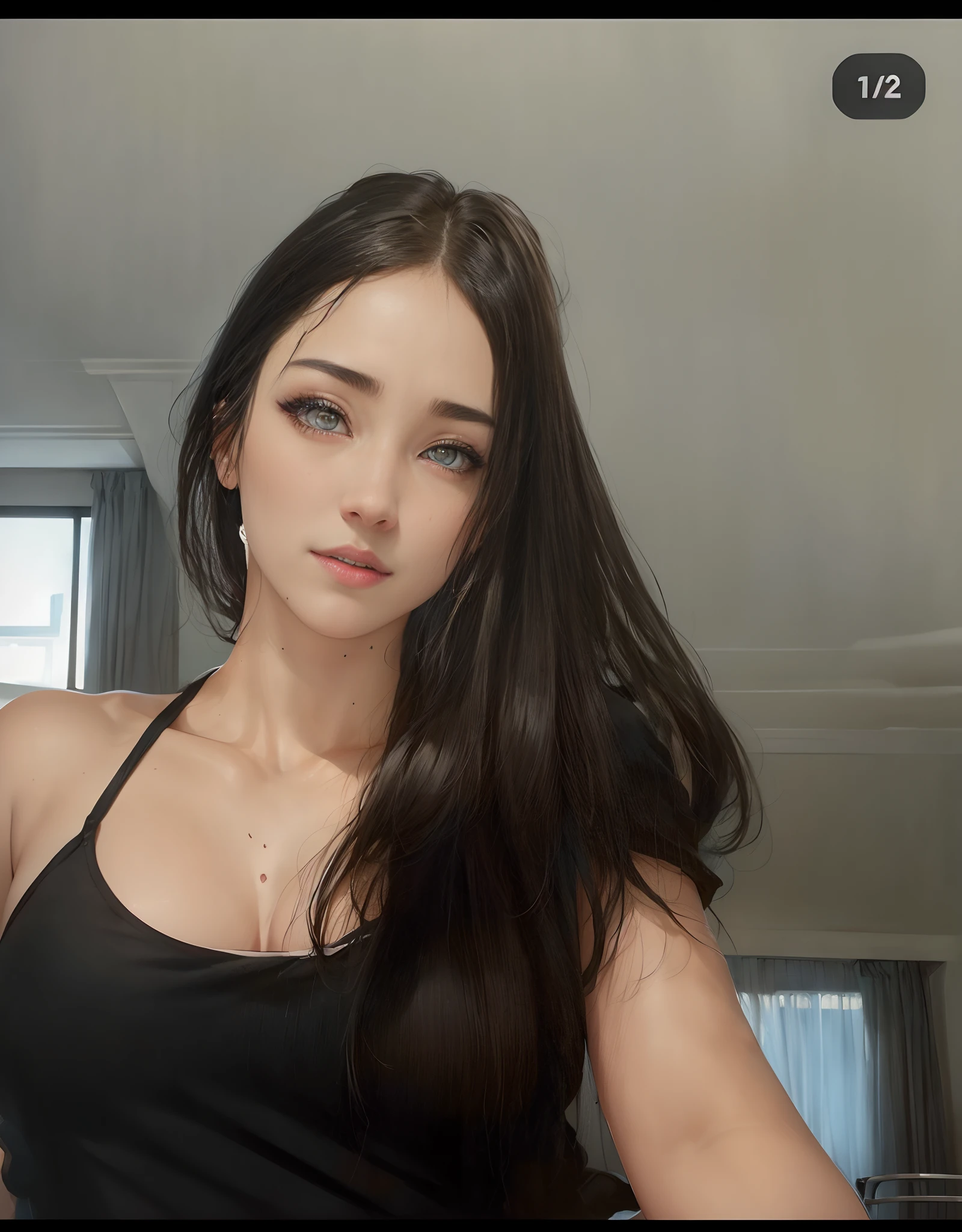 (whole body:1.5),octane rendering, 8K, best quality, masterpiece, backlit scene, single light,illustration, extremely delicate and beautiful, detailed,extremely detailed,CG,Unite,wallpaper,Astonishing, fine details, realistic art: 1.2 ,masterpiece, best quality, official art, extremely detailed CG Unite 8K wallpaper,1 girl,  , naked, sitting on couch, legs apart, hands together in front of her, wrists handcuffed, shocked facial expression, gasping, alarmed, background is dark basement, shadowy, skinny body,   green eyes, dark brown hair, widows peak, pretty symetrical face, shiny wet skin, pale complexion, thin waist, narrow hips, long legs, skinny body, small breasts, , Realistic photos, (hiqcgbody) 