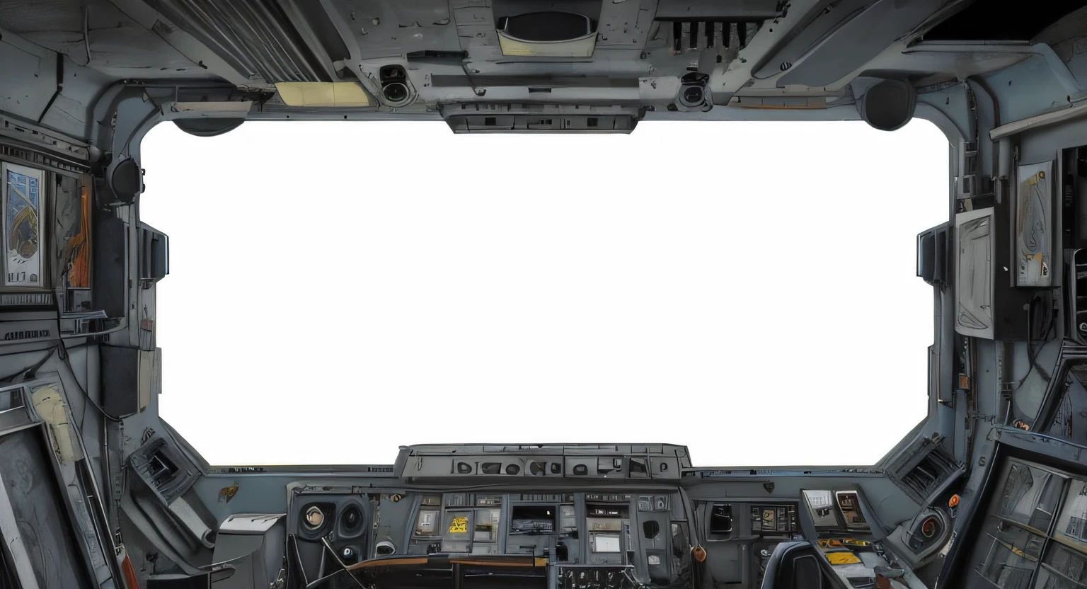 Splash painel estilo de arte Sean Gordon Murphy, na nave espacial, View of the infinite black space window, Ultra detailed illustration, music poster,