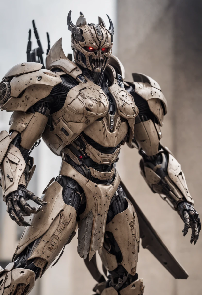 a crisp sharp full body iposing-impending-threatening stance action pose photo of an epic ultimate grand futuristic Centurian Amengi-Yuuzhan Vong hybrid Imperial Warlord-warrior made of futuristic materials & alloys & sci-fi mechanical cyborg-human-android components & cyborg-human-android organ systems , robotic-mechanical gears-pistons, human anatomy, gearpunk, sci-fi jewelry, DieselCore