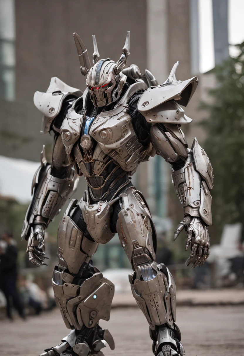 a crisp sharp full body iposing-impending-threatening stance action pose photo of an epic ultimate grand futuristic Centurian Thorgorian-Predator hybrid Imperial Warlord-warrior made of futuristic materials & alloys & sci-fi mechanical cyborg-human-android components & cyborg-human-android organ systems , robotic-mechanical gears-pistons, human anatomy, gearpunk, sci-fi jewelry, DieselCore