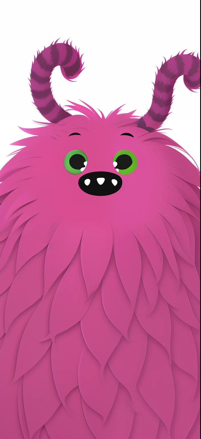 A cartoon monster with a pink coat and brown nose, furry friendly monster, Tentacle beard, pink iconic character, furry face, digitally draw on wacom tablet, fleurfurr, absurdist wiggly blob in a dress, pink face, Furry character, furry mawshot, pink fluffy fur, Some beards, very fuzzy, Digital drawing, drawn in microsoft paint