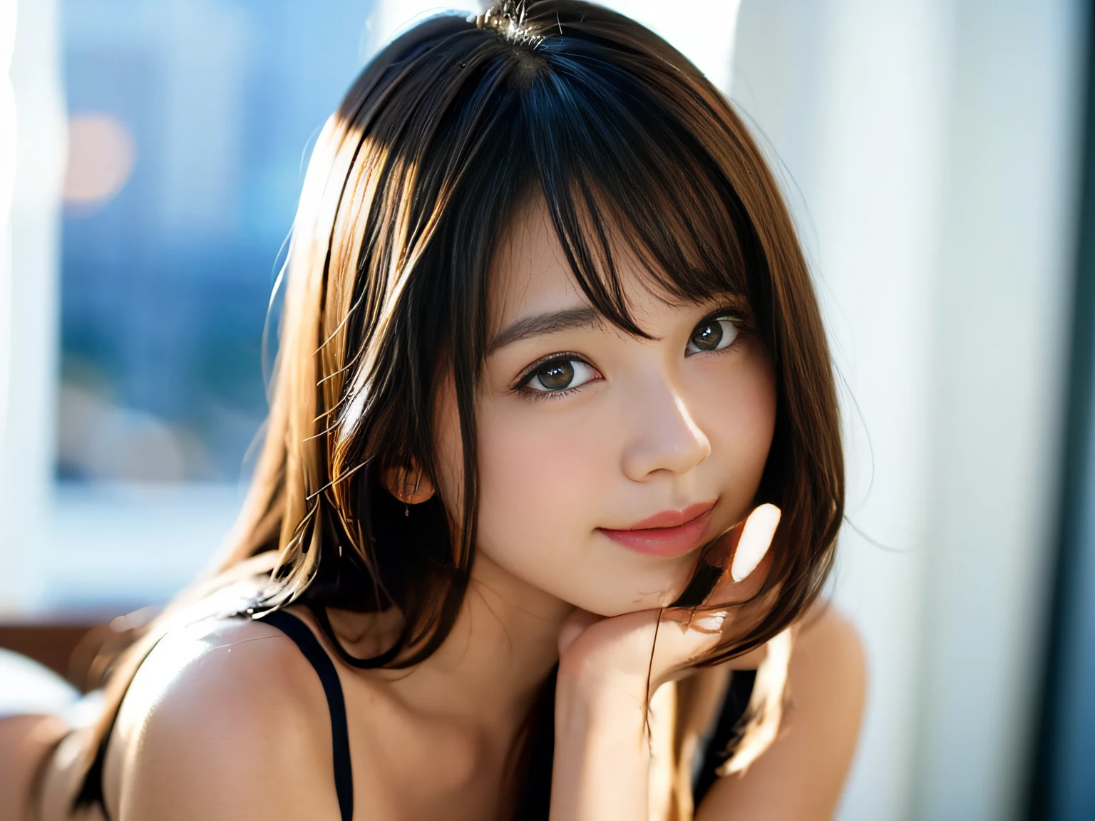 Nikon Z 85mm, ((best quality)) ((masterpiece)), intricate details, sharp focus, professional, photorealistic, real life, ultra realistic, photorealism,SILHOUETTE light,finely detail,best quality,extremely detailed CG unity 8k wallpaper,perfect artwork,upper body, shiny hair, glowing eyes, lustrous skin, realistic, perfect female figure, narrow waist, looking at viewer,lace,seductive posture, sexy pose, an extremely delicate and beautiful,best quality, beautiful detailed girl, beautiful detailed eyes,light on face,cinematic lighting,see-through,White pajamas, transparent material, revealing buttocks,a realistic representation of the face, (intricate details, makeup, (detailed beautiful delicate face, detailed beautiful delicate eyes, a face of perfect proportion, high detailed skin, detailed skin, best ratio four finger and one thumb, arms under breast, medium large breasts, smooth midriff, skiny and thin,fashion, solo ,(young), face highlight, upper body, detailed face, white skin, silver hair, ponytail, braid hair,big eyes, silk robe, (hollow pattern, silk), earrings, slim body, luxury room, professional lighting, tear robe,1 girl,Coiling hair