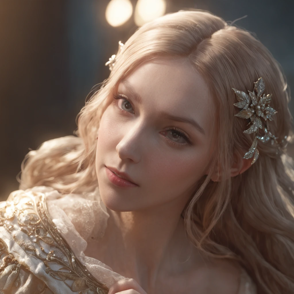 (Professional 3D Rendering:1.3) in the (Realistic:1.3) The most beautiful artwork photos in the world，Beautiful Nordic fairy princess, Full body 8K unity rendering, action SHOT, skin pore, Very bright lighting, Heavy shading, Detailed, Detailed face, (Vibrant, photos realistic, Realistic, Dramatic, Dark, Sharp Focus, 8K), , (Convoluted:1.4), (Highly detailed:1.4), Digital Painting, rendering by octane, art  stations, concept-art, Smooth, Sharp Focus, Illustration, Art Germ, (Roisch:0.23), Vlop Ilya Kuvshinov, Gregg Rutkowski and Alphonse Mucha Gracias, (Global Illumination, studio lights, volumettic light), Fantasy, elf, full body Esbian, ((Dark ancient city background:1.3)),CG Sessa,art  stations
