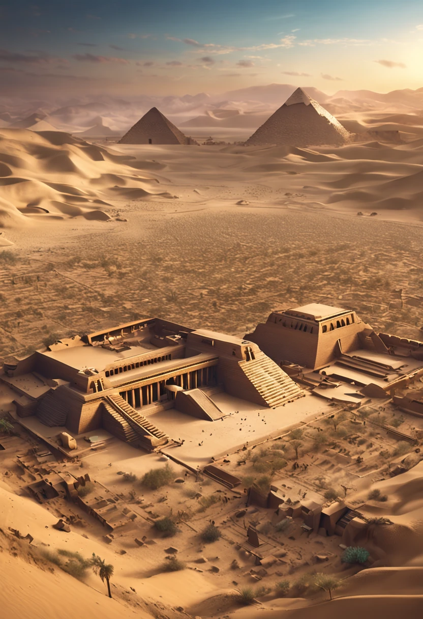 ancient egypt, hyper-detailed, egyptian landscape