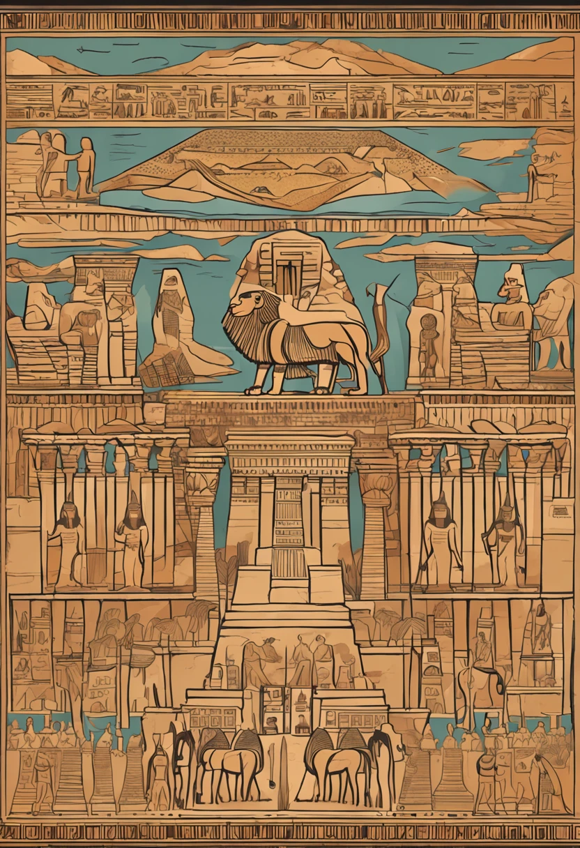 ancient egypt, hyper-detailed, egyptian landscape