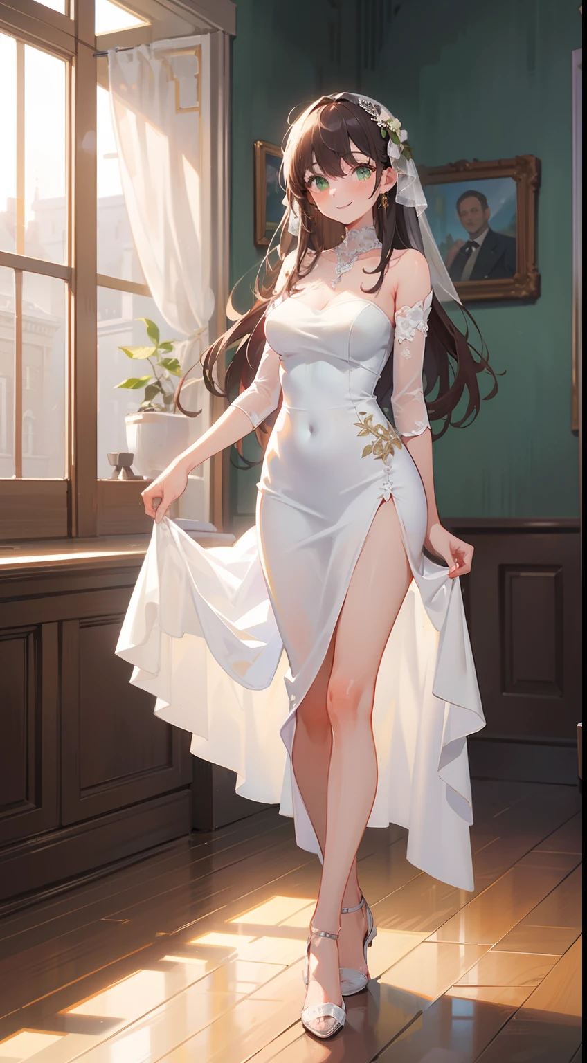 Beautiful Chitanda,只有一个beautiful girl,Purple Eyes, Black Hair, Natural straight hair, Straight bangs,Extremely refined,open your lips,Face is so red,Very white skin,Skin as delicate as porcelain,Glowing skin,big eyes,Flowing long hair,beautiful girl, Like a dream,Slim,Slim waist,Soft, (Sensual), (Kawaii), Dream quality,White Dress,High slit,Sweaty and sweaty,Wet skin,Profile,Side breasts,Underwear Rain,Standing on the steps in the air,(Completely naked),Gluteal groove,Completely naked的背部,nacked hip,very close,Deep V neckline,Loose neckline,Beautiful big breasts,No pants,Bare shoulders,Exposed collarbone,Delicate clavicle,Delicate hands and feet,Bare neck,There are no clothes around the neck,Bare thighs,Exposing the groin,Camel toe,extremely shy,Ultra-high resolution, (masterpiece:1.2, best quality), (Delicate and beautiful eyes: 1.2), (Beautiful and delicate face)
