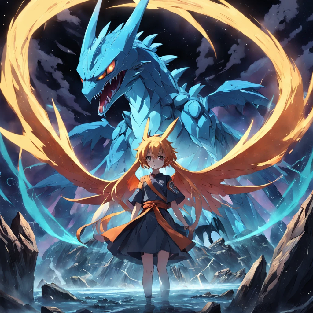 legendary fakémon ideas and concepts - one is based on imagination and fantasy, and the other is based on skepticism and depression