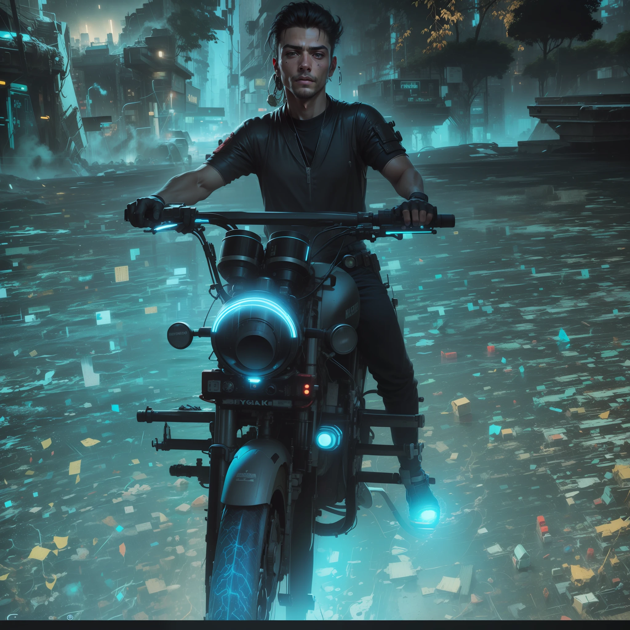 Change dackgraund cyberpunk handsome boy realistic face. 8k ultra realistic