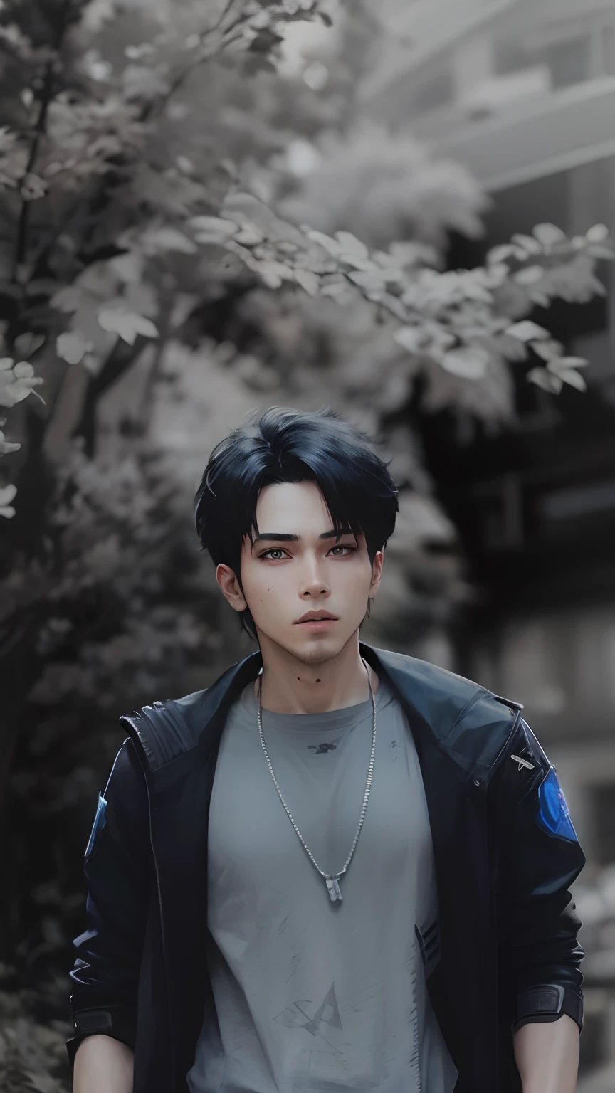 Anime cyberpunk 2077 young man draw