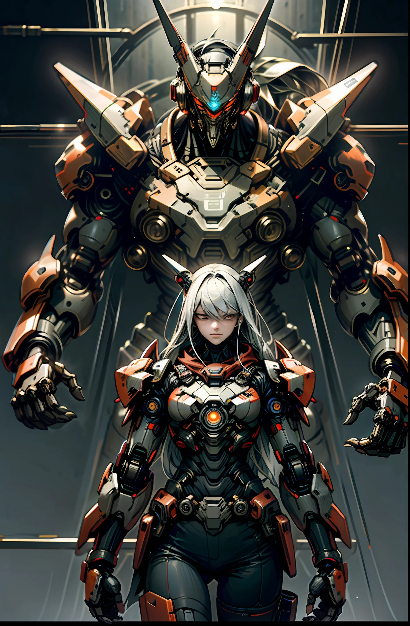 Dark_fantasy,Cyberpunk,(chainsaw,chainsawman,Red:1.1),1人,Mechanical Wonder,Robotic presence,cybernetic guardians,wearing a worn-out mech suit，iintricate，（Steel metal[rusted]），ellegance，Clear focus，Photo by Greg Rutkowski，gentlesoftlighting，faucet，vivd colour，tmasterpiece，（（the street）），Meticulous parts，dynamicposes，