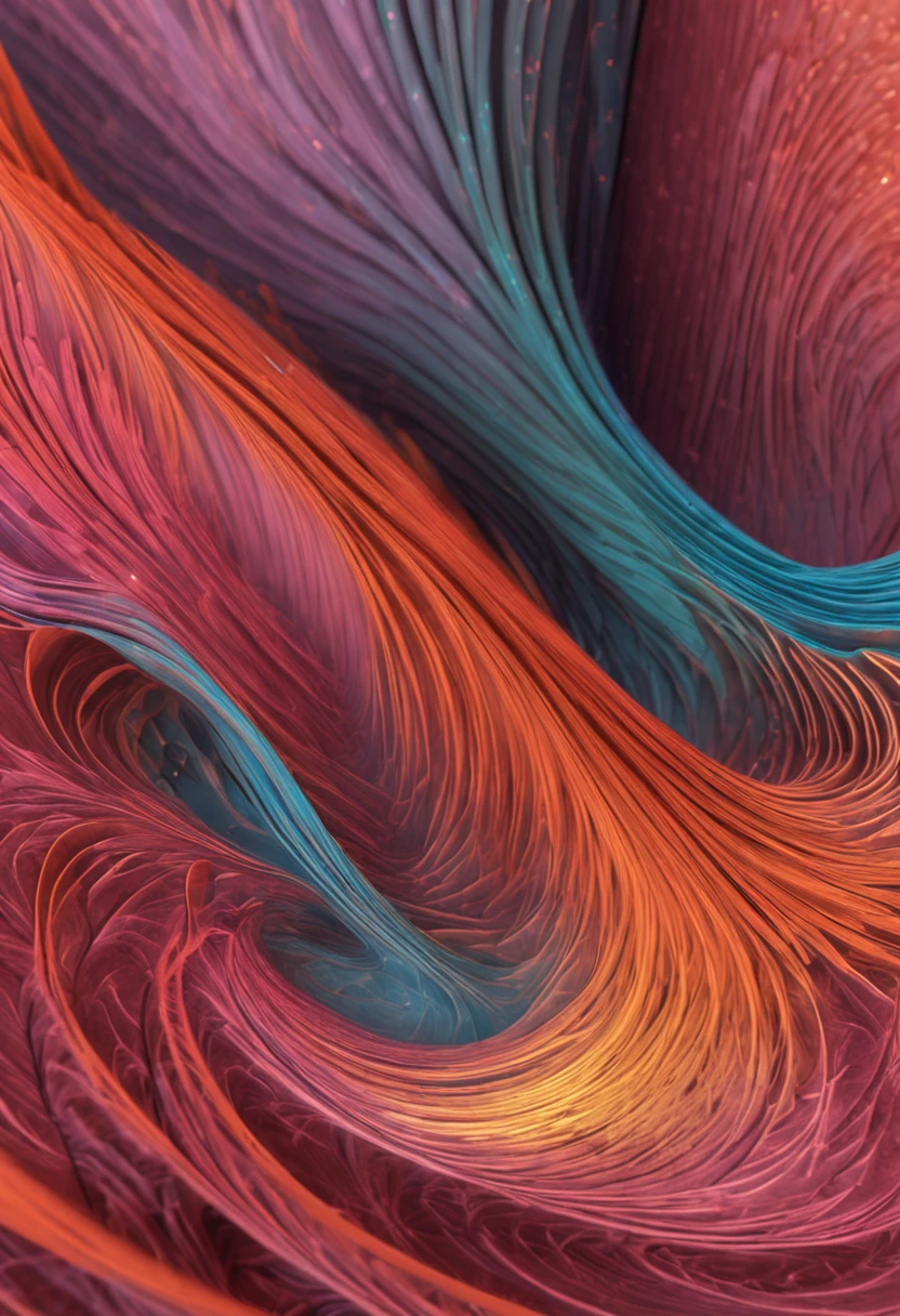 Abstract fractal waves describing figurative forms of beauty and wonder
Analogous colors, realistic lifelike textures. breaking the laws of nature, speculative fiction, psychological art, jungian psychology art, 64k artstation cgisociety, blender render c4d render high detail, sharp focus