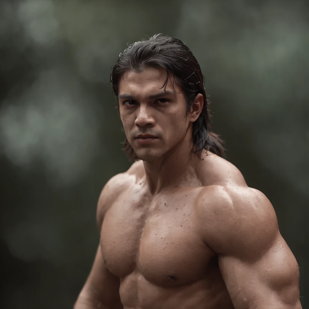 (Professional 3D rendering:1.3) de (Realistic:1.3) foto de arte mais bonita do mundo,soft features, lobisomens masculinos brilhantes, ((Epic hero rough fantasy werewolf muscular wet hero angry look long hair and fierce expression in dynamic pose, fantastic location, majestoso ambiente desordenado)), corpo inteiro 8k unidade render, action shot, poros da pele, very dark lighting, sombreamento pesado, circunstanciado, rosto detalhado, (Vibrando, Fotografia realista, Realistic, Dramatic, Escuro, foco nítido, 8k), (Roupas de couro velhas danificadas pelo mau tempo:1.4), ((((Use peles)))), (intrincado:1.4), decadente, (altamente detalhado:1.4), Pintura digital, rendering by octane, art stations, conceito-arte, liso, foco nítido, illustration, germe da arte, (Loish:0.23), Wlop Ilya Kuvshinov, e greg rutkowski e alphonse mucha gracias, (global ilumination, studiolight, light volumetric), chuva forte, floating particles, patife, fantasia, Nosso, Corpo inteiroesbiano, ((Fundo escuro e antigo da cidade:1.3)),CGSesociedade,art stations
