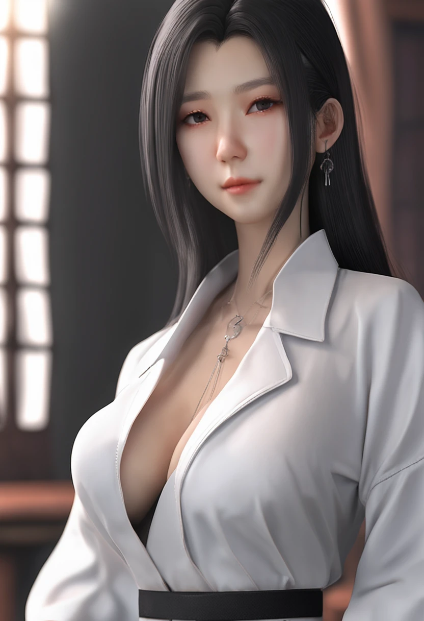 Adult Japan women，Raised sexy，Full body like，Long straight black hair draped over the shoulders，married woman，realistic sense，hentail realism，Realistic style，HighestQuali，8K quality，k hd，pores visible，perfect bodies，Loose coat，Oversized breasts，Oversized breasts，The breast is exposed，Nipple exposure，Nipple exposure，There are areolas，Walk away，inside in room，roll eyes，The face is rosy and damp，Sticky milk runs down the face，Thick milk in your mouth，Saliva poured down