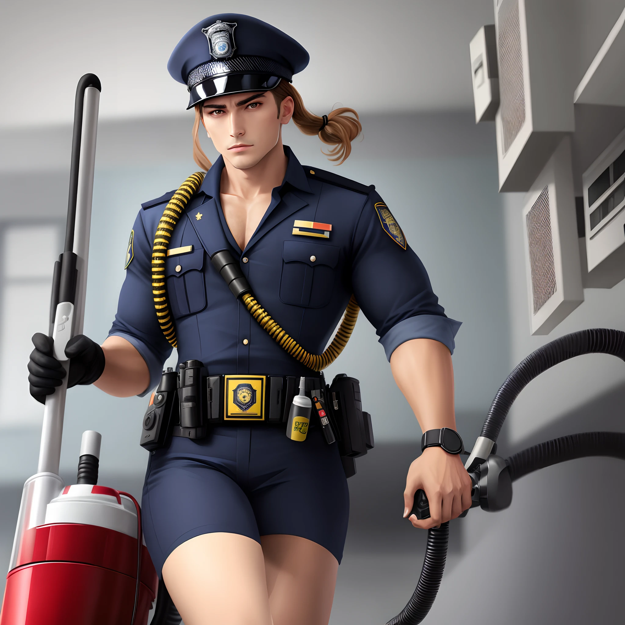 Vacuum police uniform (Unbutton yourself)