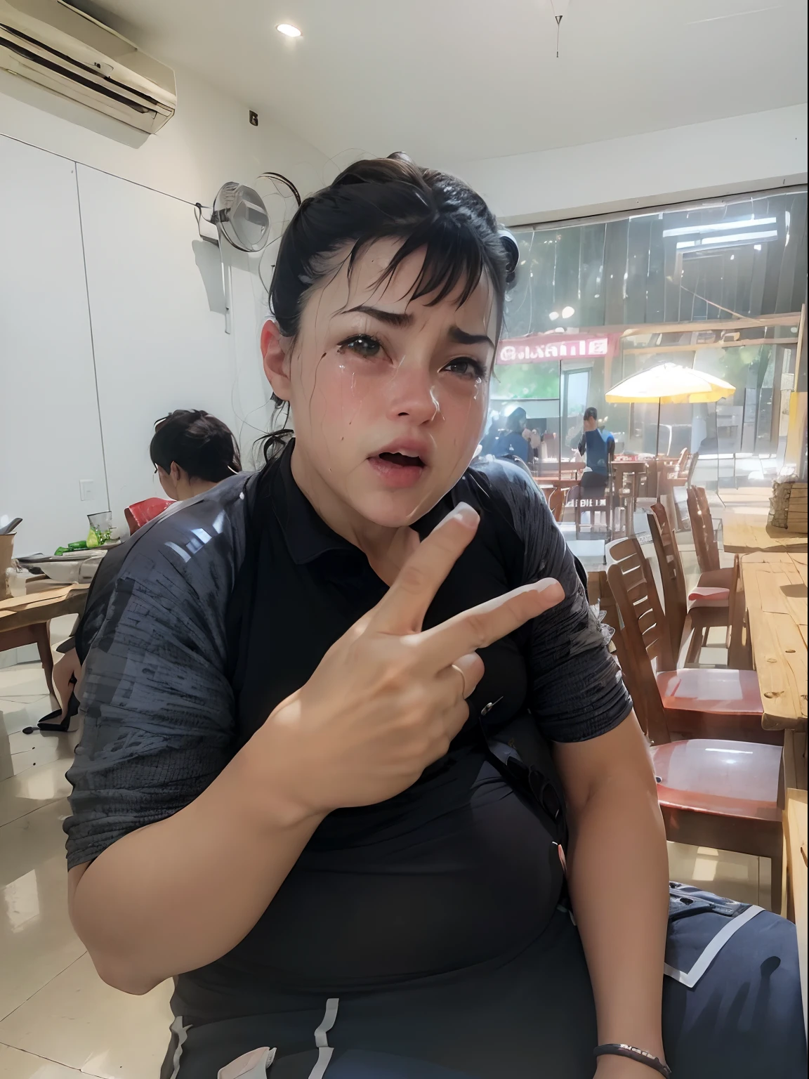 (Photorealistic:1.9)),Top Quality,Realistic, Masterpiece, Illustration, Very Delicate and Beautiful, (CG:1.2), Very Detailed, Unity 8k Wallpaper, Amazing Fine Details,Best Quality,Official Art, Incredibly Ridiculous,Ultra Detailed, High Definition, Very Detailed, One Girl,(Chun-Li), Beautiful Detailed Girl, Full Body, (Tense Underwear), very big breasts,big buttocks, white underwear, (thin underwear), excited expression, beautiful detailed red eyes, face light, movie lighting, ((very sweaty skin)), (skin shiny with sweat), transparent sweat, (from the front), sitting facing the front with legs open, (crying)))), wristband, (showing off crotch), (涎))), ruins, asking for help, (( Used condoms all over the floor)), ((pregnant woman)), Bump pregnant Belly, Big Pregnant girl, Largest Belly of Pregnant, Huge Pregnancy, huge 9 months Pregnancy Belly
