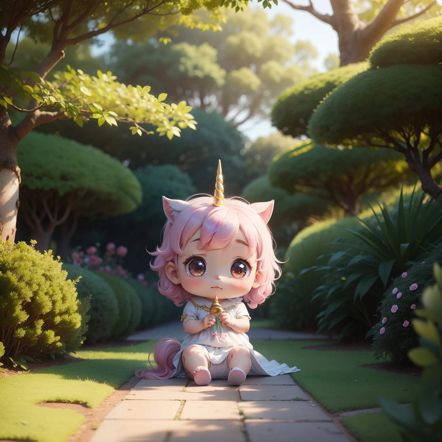 Cute Baby Chibi Anime,unicorn,Royal Botanic Gardens,