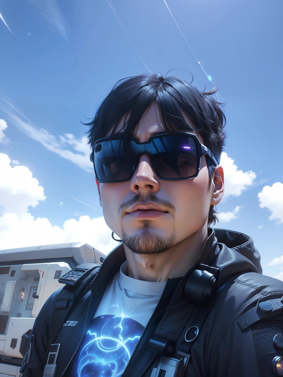anime scifi picture in space