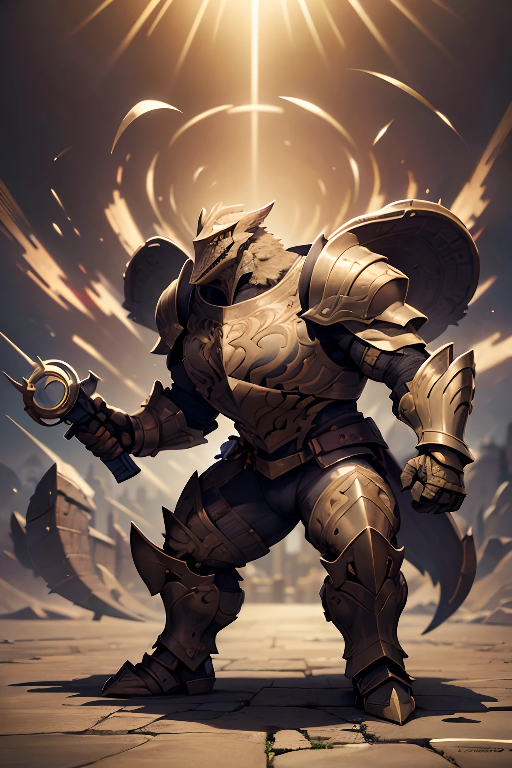 Game character standing drawing design，Disney animation，style of disney animation，Reloaded Lizard Knight，coda，Quaint and heavy armor，Fur shoulders，Stout limbs，Muscle explosions，Equipped with huge riding guns，Different layers overlay，Different angles，（Left view full body：1.4），solid color backdrop，clean backdrop，depth of fields，high light，Real light，Ray traching，OC renderer，UE5 renderer，Hyper-realistic，best qualtiy，8K，Works of masters，super-fine，Detailed pubic hair，Correct anatomy，