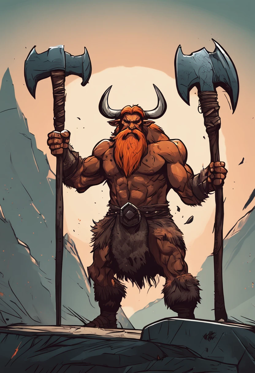 an animated viking with a helmet lifting some dumbbells