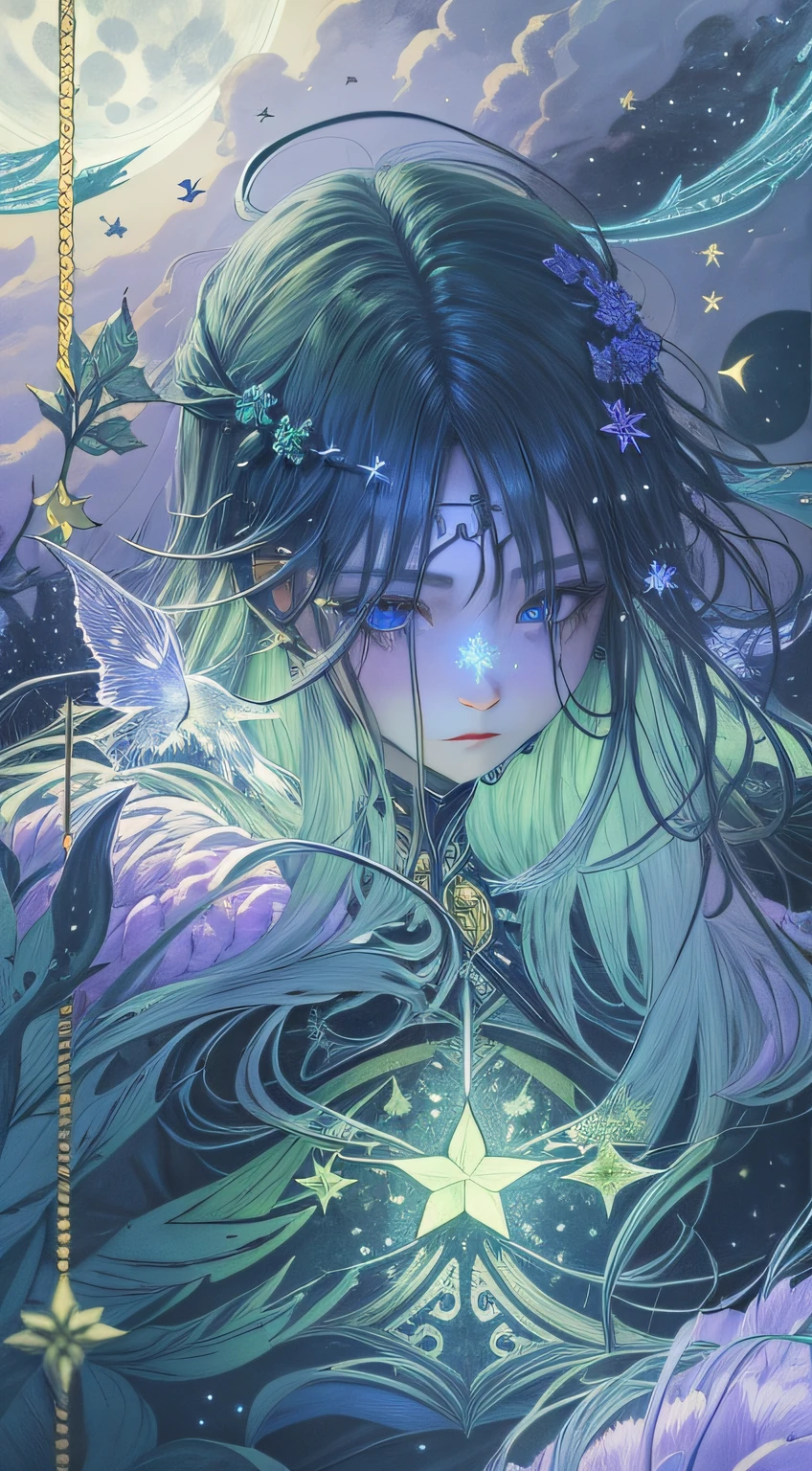 stars,blueish moonlight,UHR,Blackwood,the phantom,ghost,Thorns,Green light