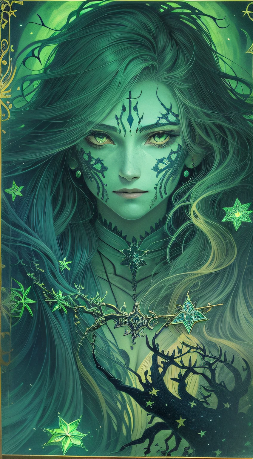 stars,blueish moonlight,UHR,Blackwood,the phantom,ghost,Thorns,Green light