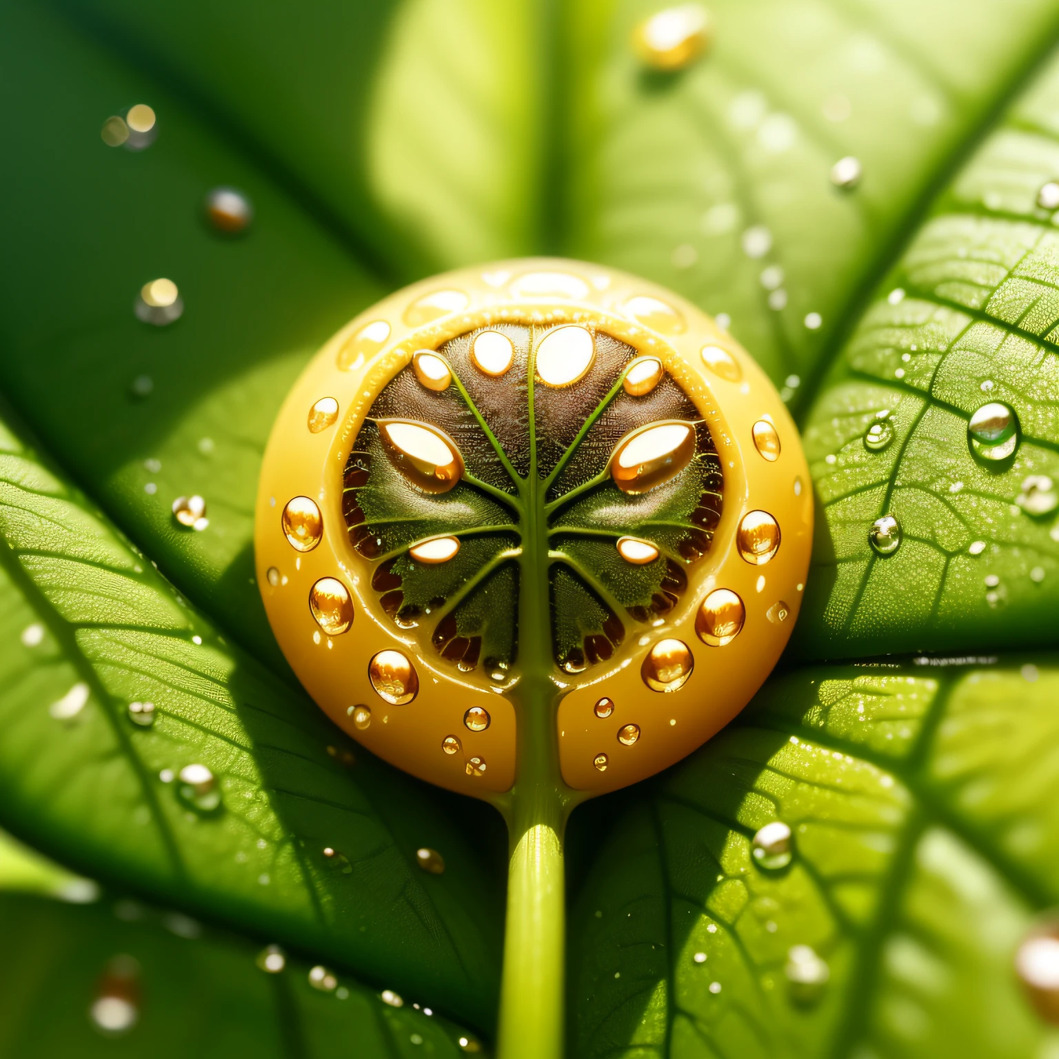 There is a leaf, There are water droplets on it, sprinkles of rain, Water droplets, hd macro photographs, macro photography 8k, The drops, droplets, drippy, detailed droplets, beautiful macro close-up imagery, macro photography, beautiful macro photography, focus on droplets, Today\'s featured photograph 4k, macro photography 25mm