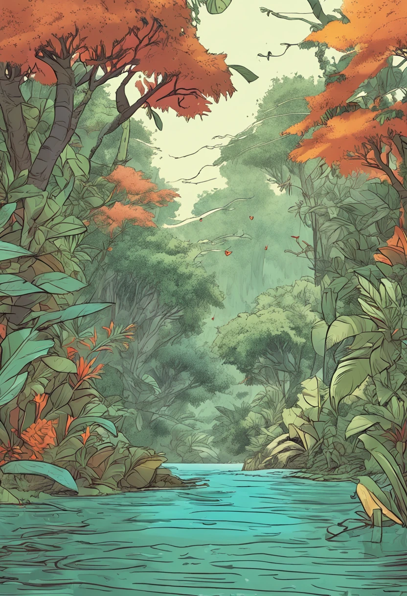 Illustration Naruto, In the jungle with leaves and water, Highly detailed illustration, beautiful detailed illustration, full-colour illustration, Realistic illustration, wildlife illustration, highly detailed vector art, Detailed 2D illustration, Lizard art, A beautiful artwork illustration, very detailed illustration, detailed digital illustration, Highly detailed illustration.", high detail illustration, High quality 3d realistic illustrations