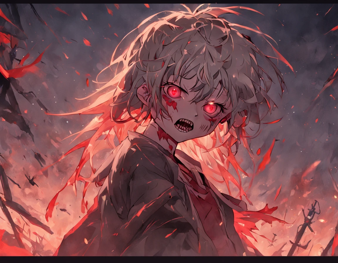 1 girl, bangs, white hair, red eyes, robotic sleeves, sad, covered eye, covered eye, right eyepatch, right eyepatch, metal scarf around neck, high resolution, black sweatshirt, white polo shirt, sleeves long, look up, blow, sad, alone, straight hair, upper body, hooded jacket, set in fire, bloody tears, bathed in blood, wounded arm
Negative prompt: nsfw,worst quality, low quality, normal quality:1.4), lowres, skin spots, acnes, skin blemishes, age spot, glans, extra fingers, fewer fingers, strange fingers, ((bad hand)), Hand grip, (lean), Extra ears, (Four ears), Strange eyes, (three arms), Many hands, (Many arms), ((watermarking))
Steps: 20, Size: 1024x1024,
Model: 【Final】Illustration CG artist, Sampler: DPM++ 2M, CFG scale: 7
