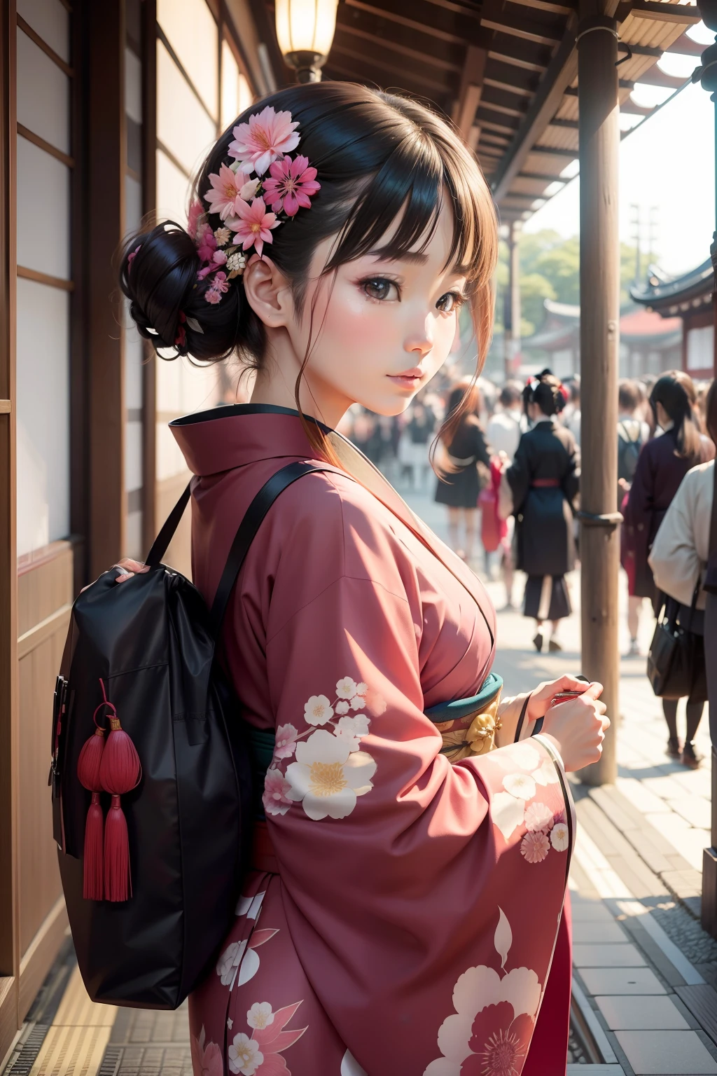 Beauty on the trip　Kimono Kyoto　omatsuri　ren　Beautuful Women