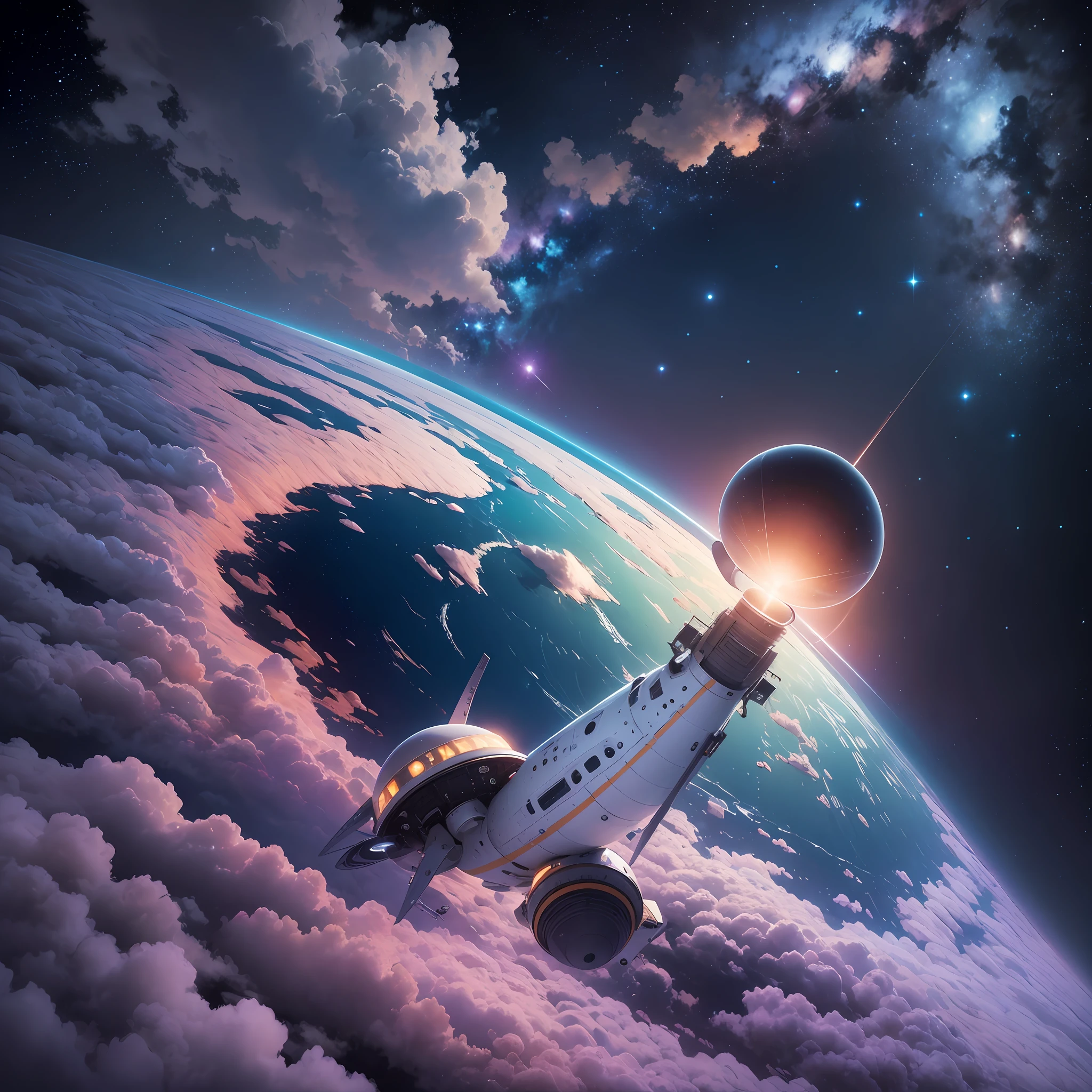 On the first night, we stepped onto the landing capsule, ready to begin our first space trip. When night falls, the starry sky is shining, and the vastness of the universe makes us feel small, but it is also full of infinite mystery and unknown.

The landing module starts, gradually enters space, and the moment we step into space, we feel like we are in another world. Hard training and rigorous assessment came in handy, and our mentality became peaceful and calm. --auto --s2
