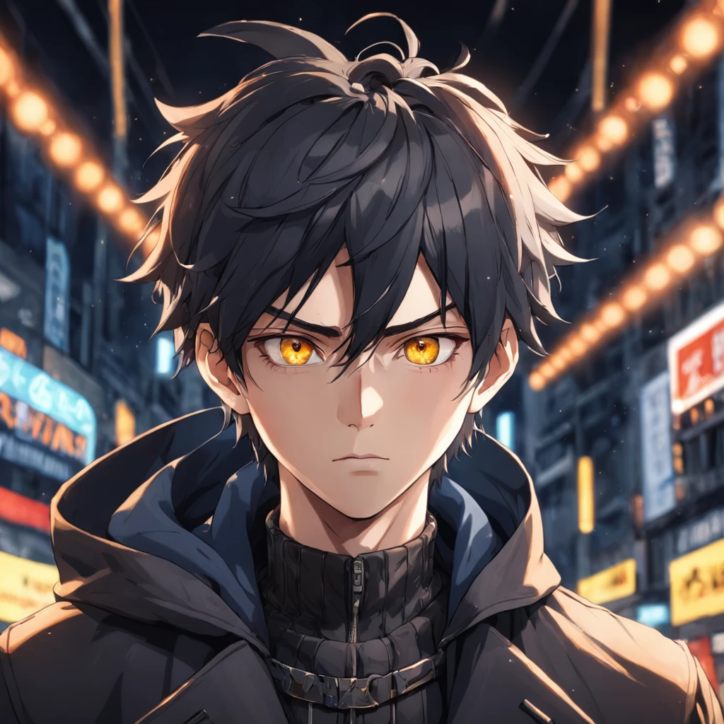 [Exquisite and miraculous background, unbelievable and outrageously beautiful background]

(fortitude,handsome male)

[((realistic)),((intricate details)), (realistic eyes), (round iris), (Heterochromia iridum,yellow eyes), perfect eyes, intricate, complex,sharp focus, studio photo, intricate details, highly detailed, sharp,perfect lighting, Masterpiece, detailed background,cinematic lighting, professional lighting, very dark landscape shadows, high contrast, sharp focus, highres, photography, hyperrealistic, ultra detailed, sharp details, finely detail,
(finely detailed eyes and face)(realistic),anime style. 8K, colorful, hyper dramatic)), hyperrealistic,super detailed, intricate, dramatic,raw photo,]

[Description:Create post-apocalyptic scenarios, run-down cities,empty streets, night, circuit boards, wires, intricate, slum,

[Ultra high resolution, ultra high quality, aesthetics, award winning photography, photorealism, high detail, detail enhancement, blur removal, intricacies, art of travelling. visual shock],Detailed and realistic,High Quality,Best Lighting)


(full torso)(full body)

[main frame:look like a hooligan(open crotch), Masterpiece, absurdres, fine detail,
black navy pea coat,【duffle coat]black cargo long pants, black clothes, earrings, necklace, ear piercing,]
(1boy),male(((25year-old)))(((solo)))(((alone)))(((loney)))(((onliy one person)))(((one men onliy)))(((American shot)))(American modern men's Streetwear),(black mix red short  Slick Back hair)(((dynamics pose)))(sweating,unbuttoned)(Dynamic angles)(looks horrible)(Slicked back hair)