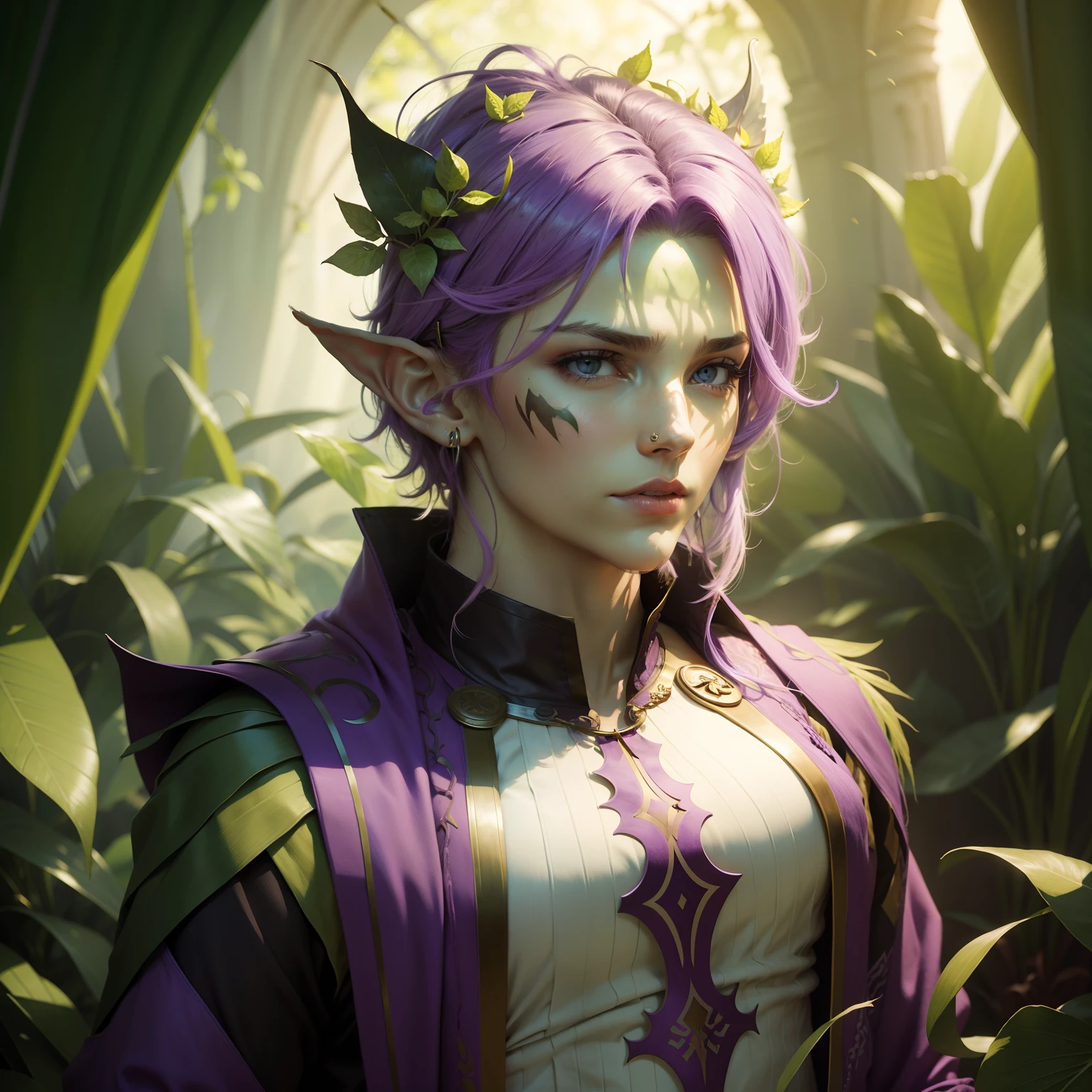 purple tunic