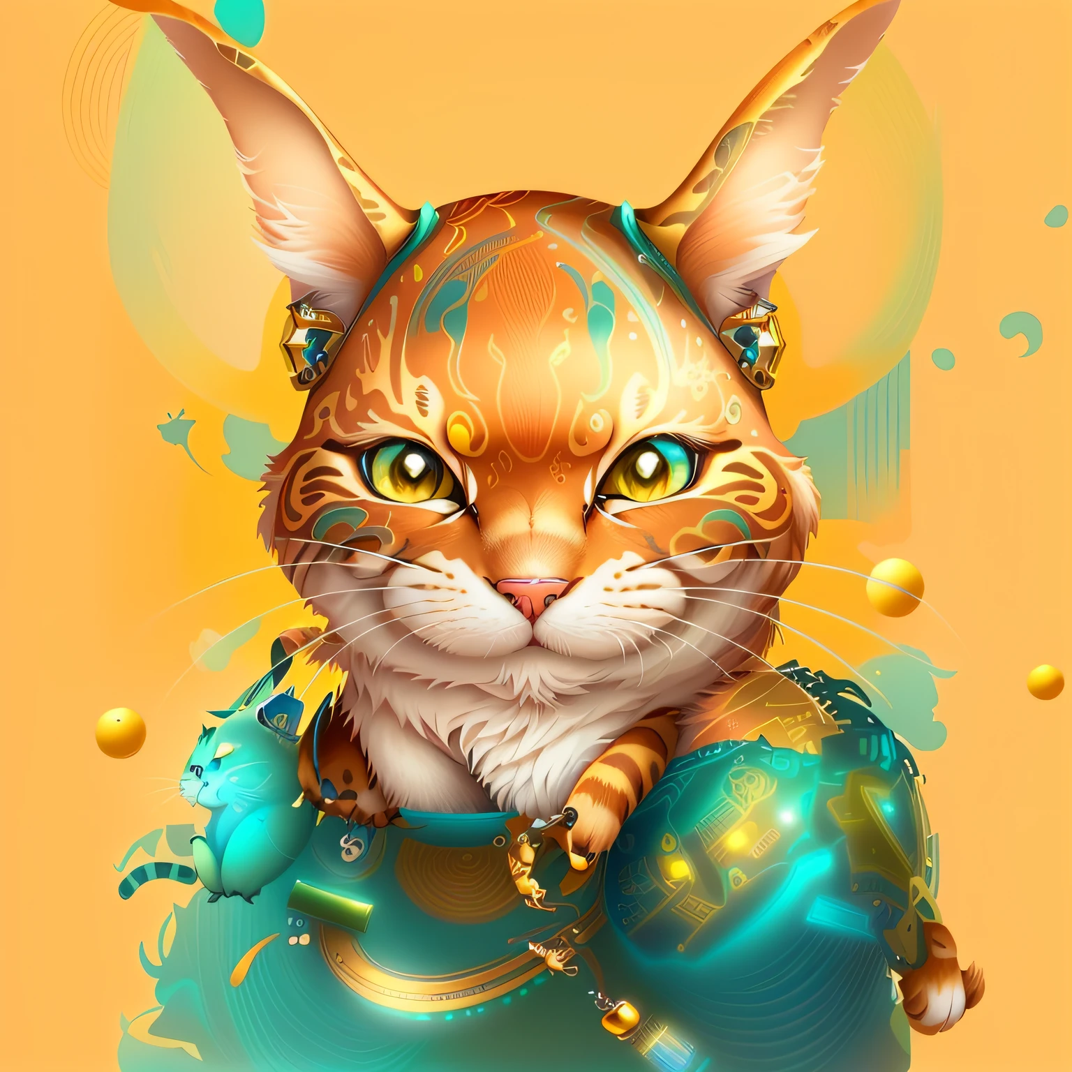 "cat"High quality CG animation style cartoon scenes,Fun and creative,Funny character expressions and movements,Beautiful details and graphics,Bright colors and vibrant backgrounds,Delightful and surprising storyline。
