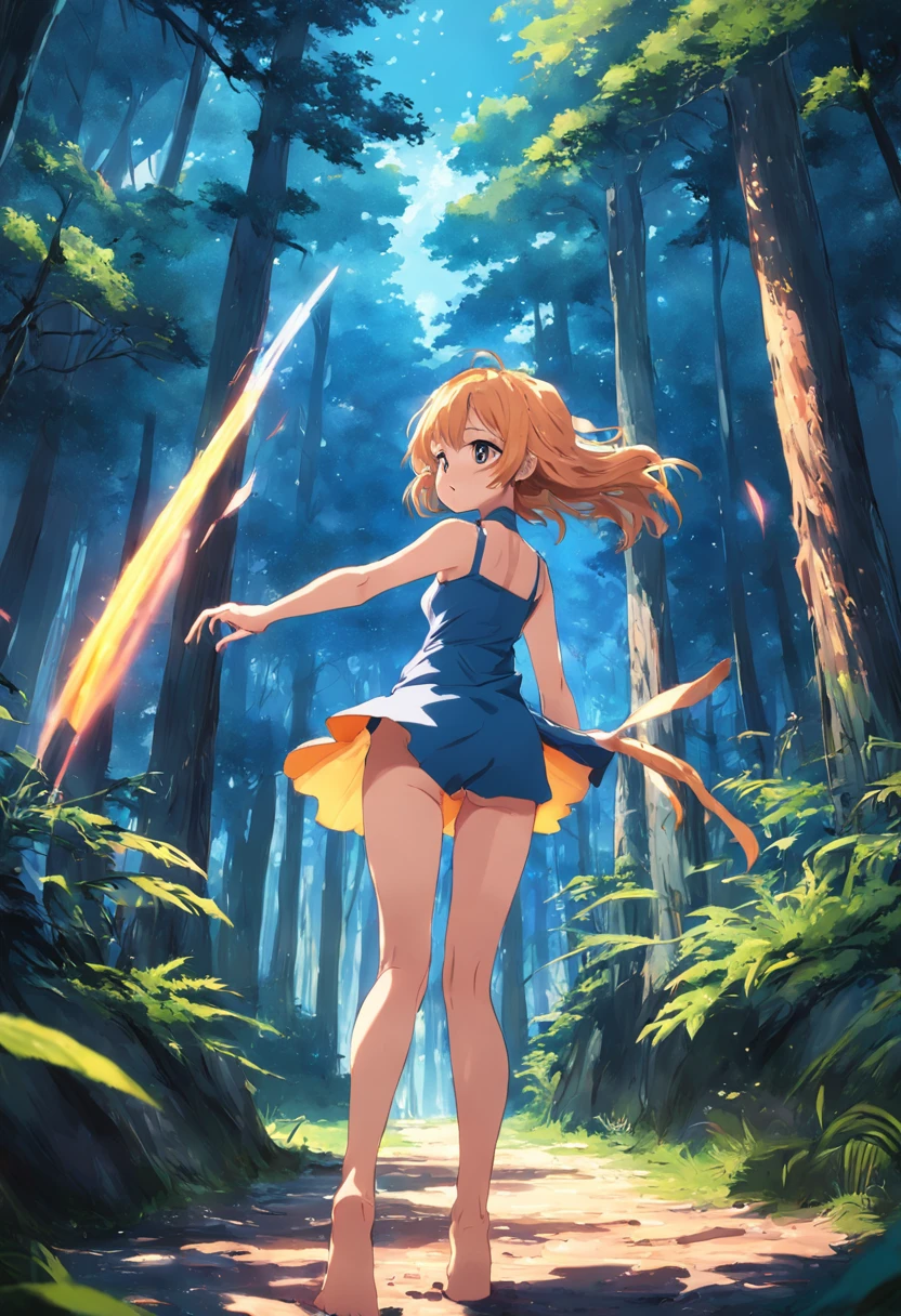 Girl watching TV、summer vacation、Dancing in the forest、Dancing in a swimsuit、