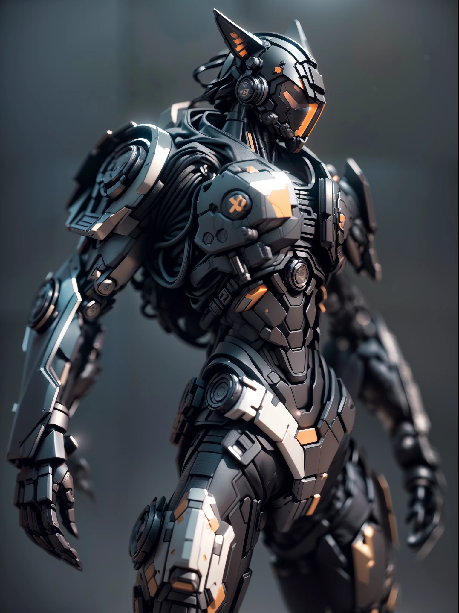 (Blind box toy style:1.3),((Full body shot)),(anthropomorphism),(1 strong horse warrior,solo)(((solo))),opaque mask,transparent plastic mecha,dreamy glow, cyberpunk style,Clean black background,black style,(circular base)( Global illumination, Ray tracing, hdr, unreal render,reasonable design, high detail, Masterpiece, Best quality, hyper HD, Cinematic lighting)
